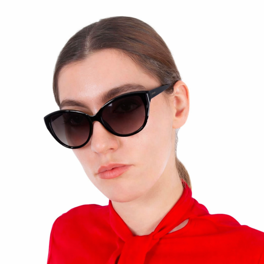 Сонцезахисні окуляри Calvin Klein CK19536S-001 – жіночі – чорні – UV400 – оригінал - Зображення 3